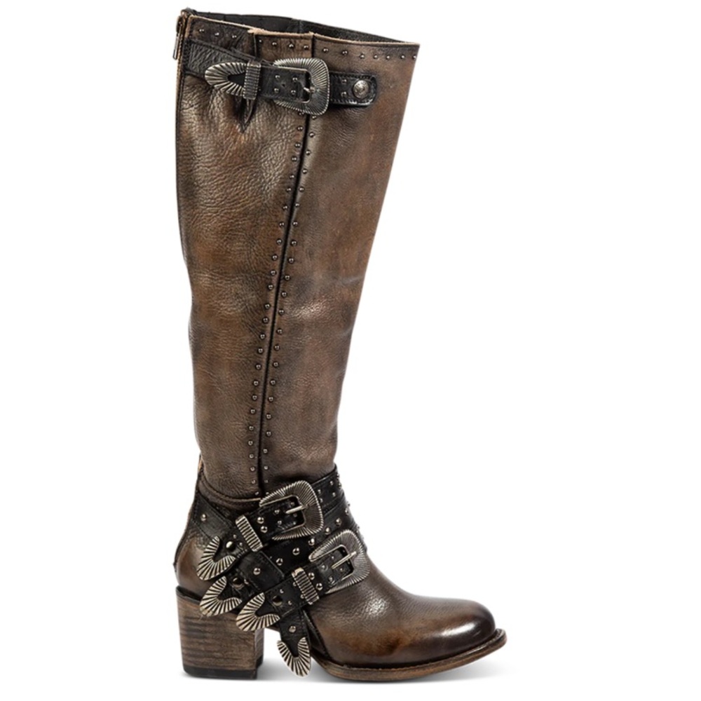 NWT FREEBIRD CLEO Black Leather Distressed Boots |Size 6 PRICE FIRM!!! - Picture 3 of 8
